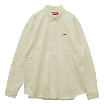 Supreme シュプリーム 25AW Small Box Denim Shirt スモールボックス ボタンダウン デニム 長袖 シャツ オフホワイト系 L【中古】
