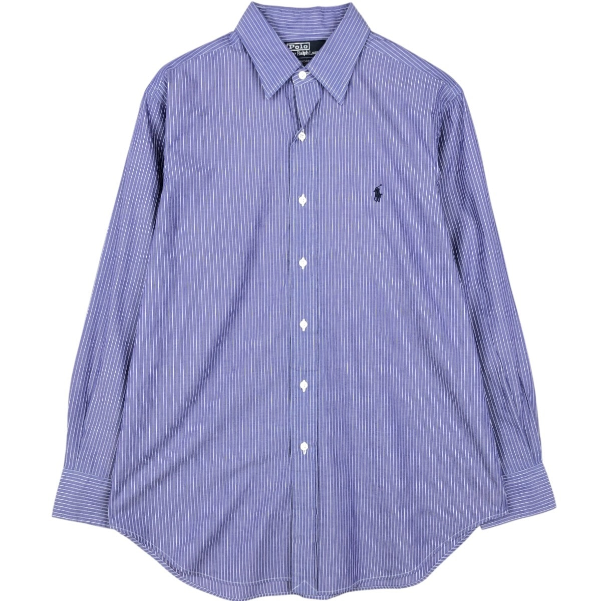 古着 ラルフローレン Ralph Lauren POLO by Ralph Lauren ANDREW 長袖 コットンストライプシャツ メンズM相当/eaa676772