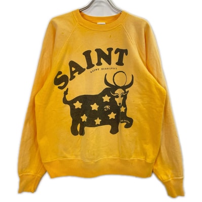 セントマイケル SM-A23-0000-022 COW CREWNECK SWEAT PULLOVER クルーネックスウェット L