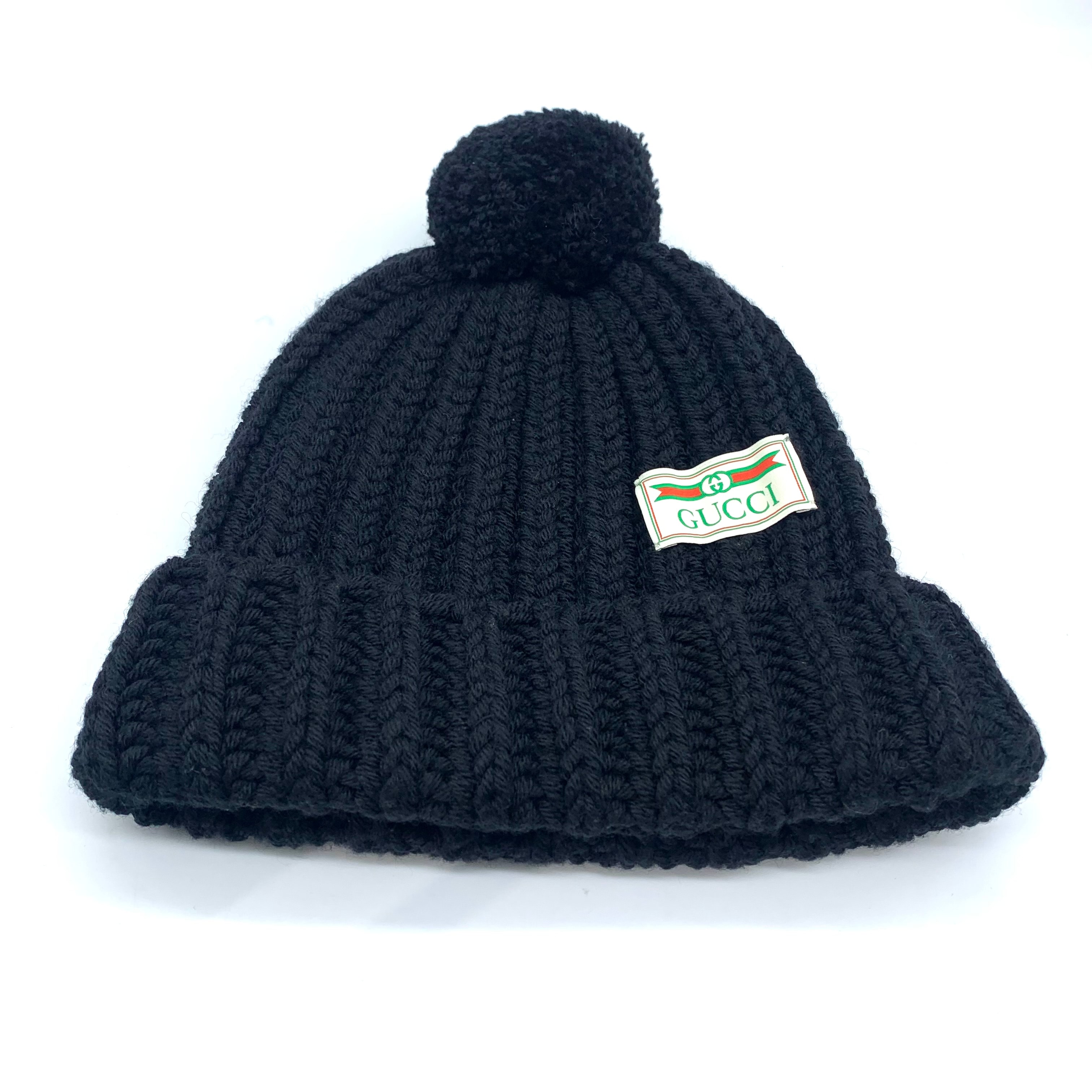 GUCCI ボンボン付 ニット帽