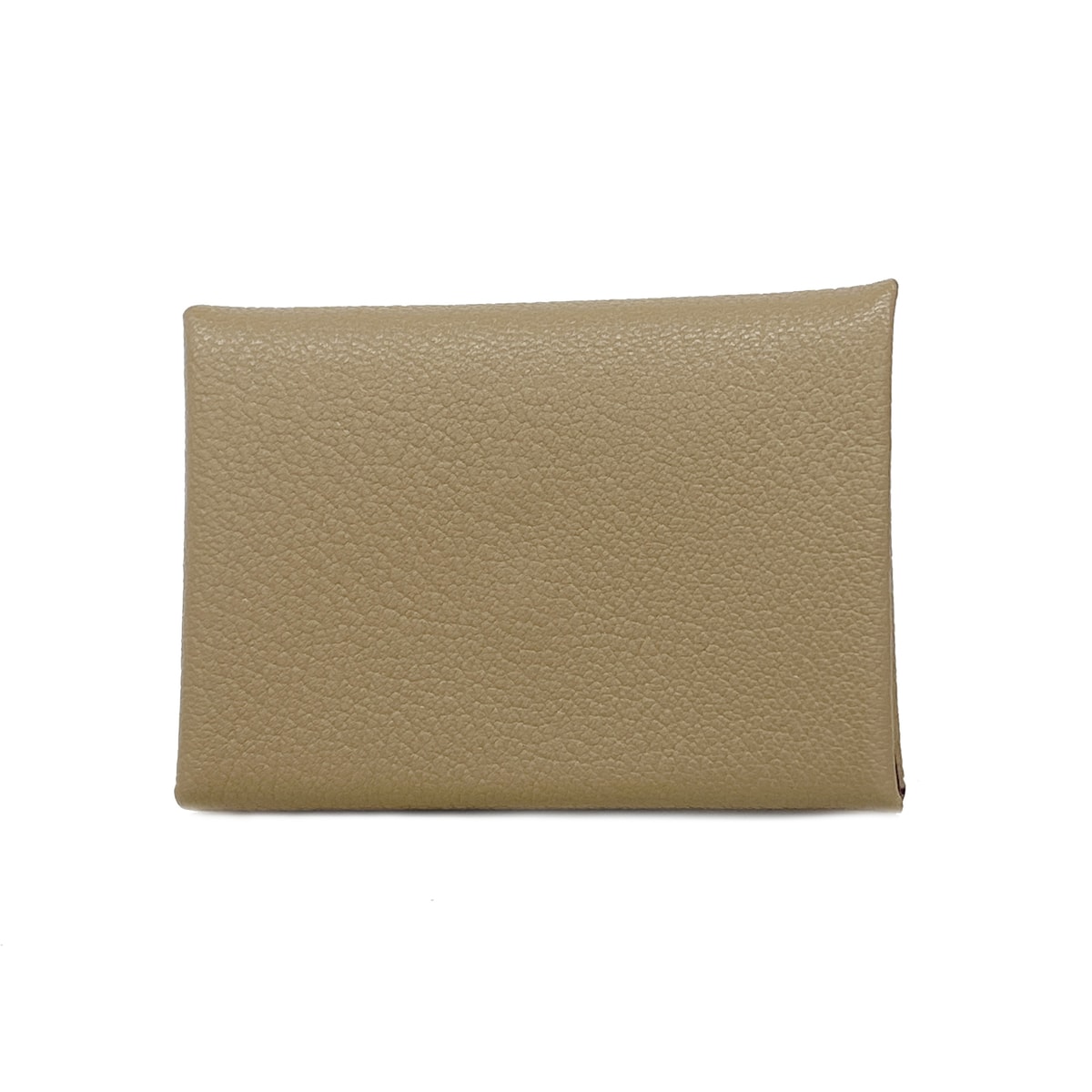 【6kc2106】エルメス コインケース カルヴィデュオ シェブルミゾル エトゥープ シルバー金具 U刻印【中古】メンズ レディース ユニセックス