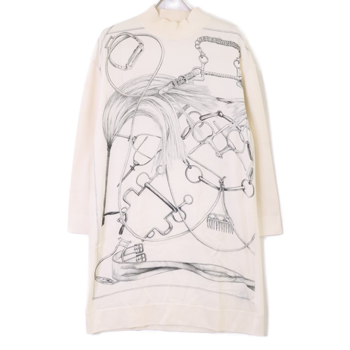 エルメス 美品 ルメール期 シルク切替 シルクカシミヤニット 44