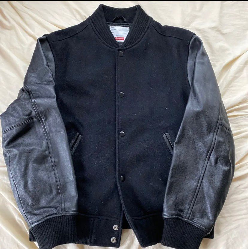 Supreme Motion Logo Varsity Jacket "Black"