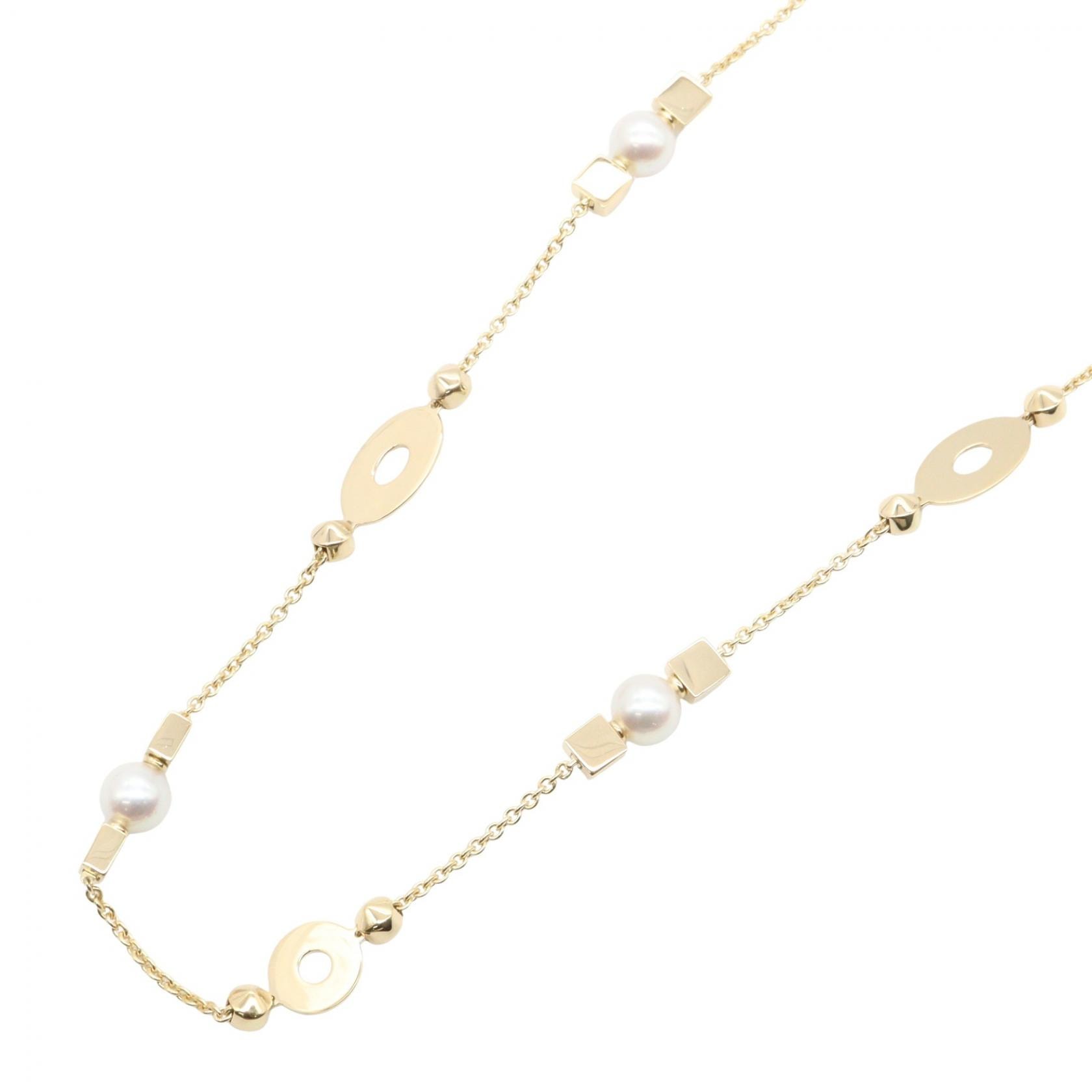 ブルガリ BVLGARI ルチア 10Pパール ネックレス ネックレス ジュエリー K18(イエローゴールド) パール レディース ゴールド系 / ホワイト系 334307 【中古】
