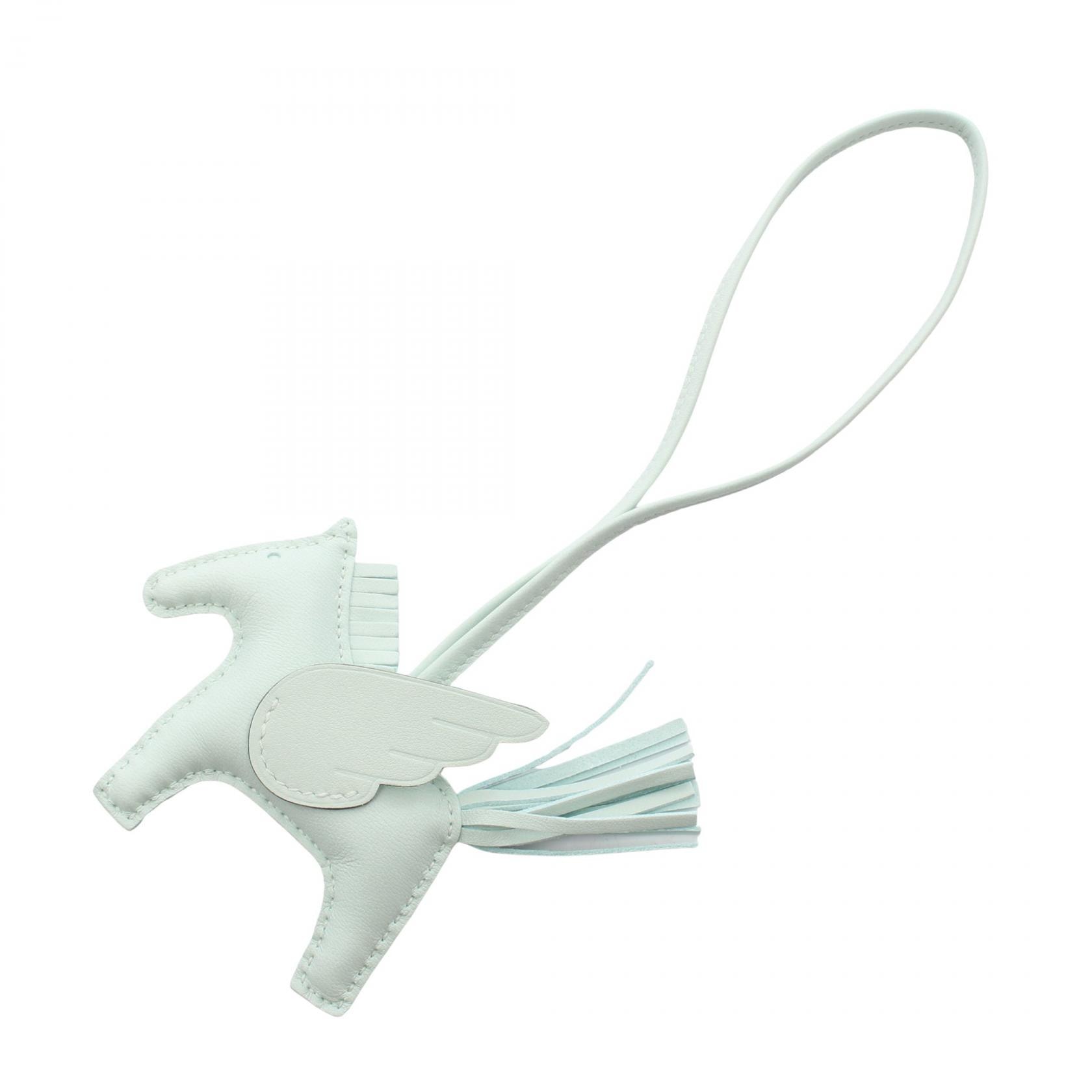 エルメス HERMES ロデオペガサスPM チャーム アクセサリー レザー アニョーミロ / ヴォースイフト アニョーミロ ブルーブリュム W刻印(2024年製造) レディース ブルー系 083010CA 【中古】