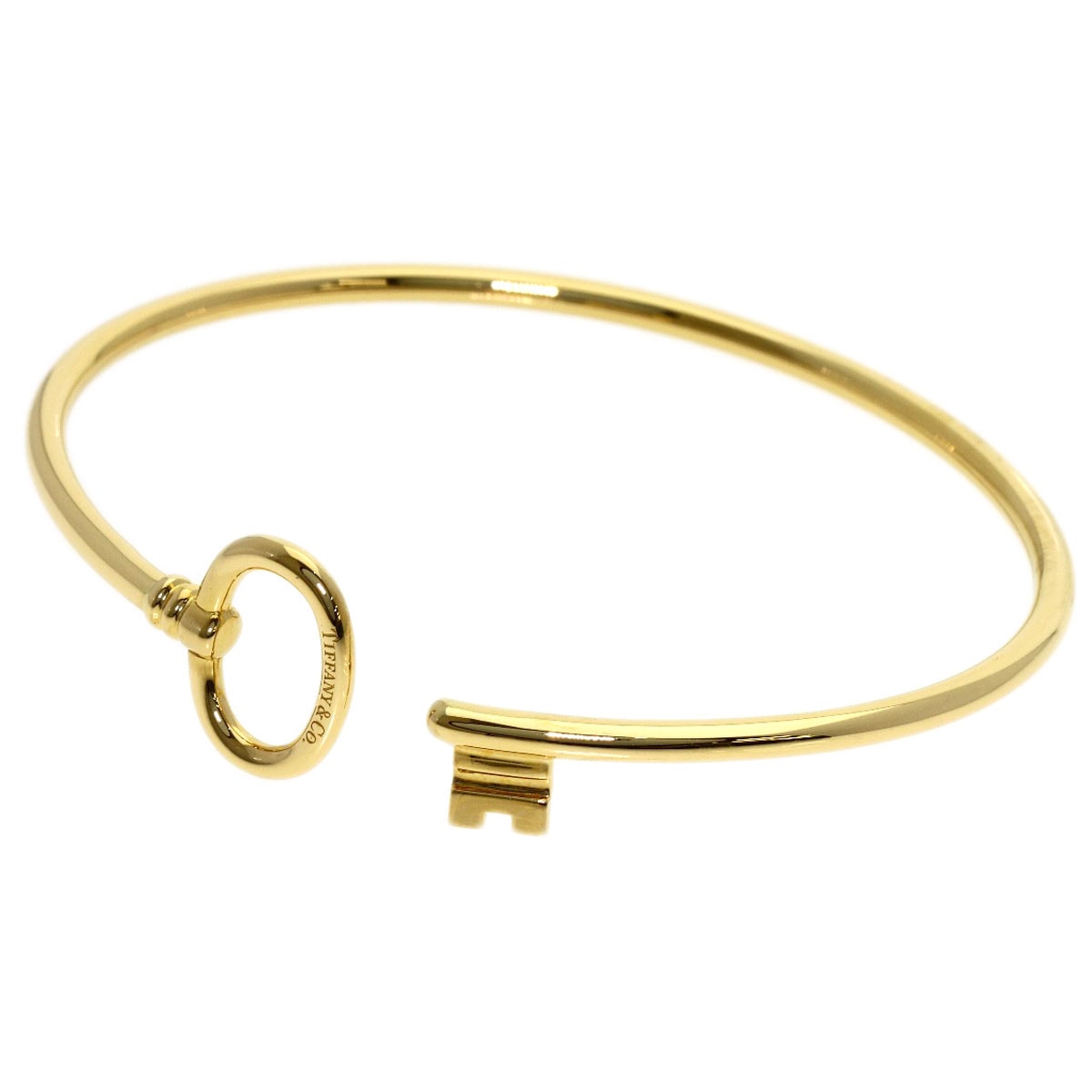 TIFFANY&Co. ティファニー オーバルキー ブレスレット K18YG レディース [中古]
