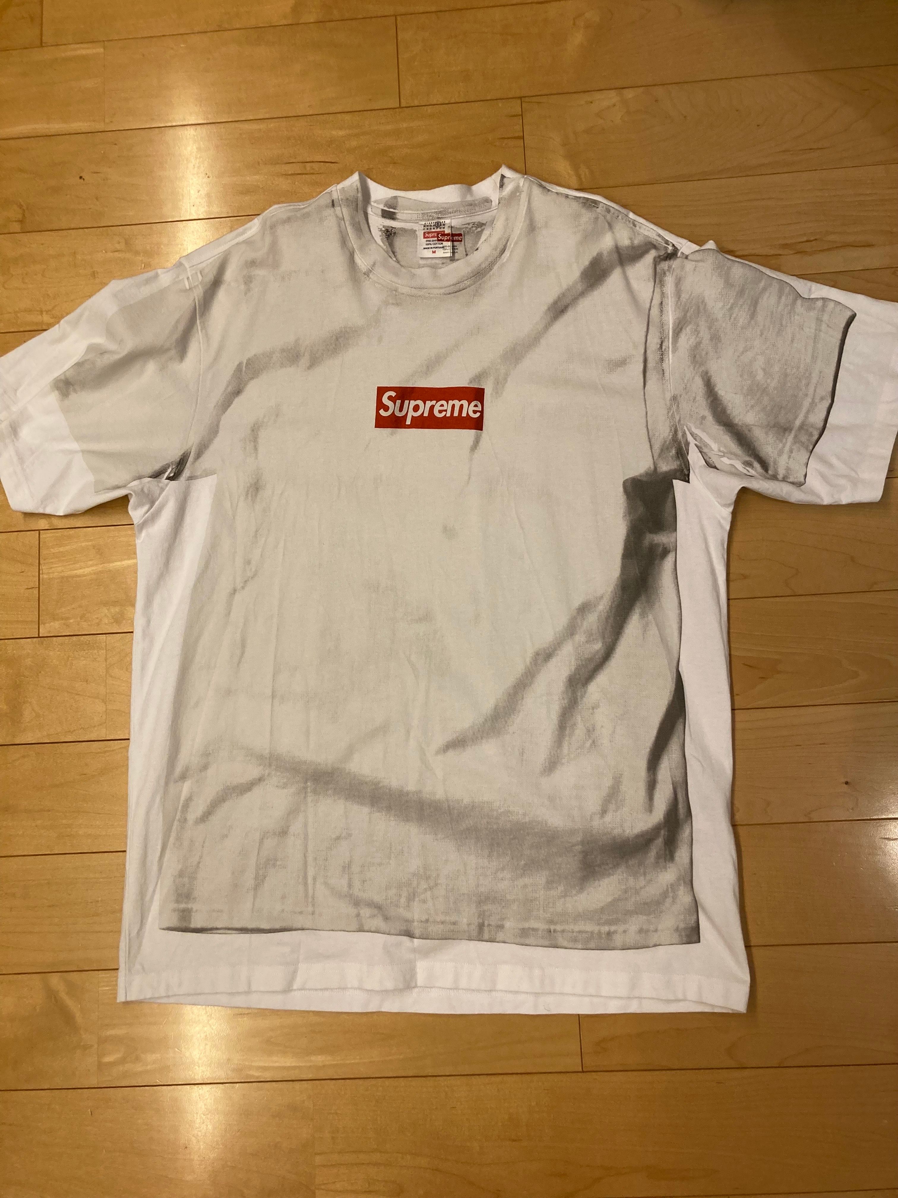 Supreme x MM6 Maison Margiela Box Logo Tee "White"