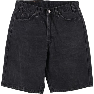 古着 90年代 リーバイス Levi's 550 RELAXED FIT オレンジタブ ブラックデニムショーツハーフパンツ USA製 メンズw34相当 ヴィンテージ/eaa587978