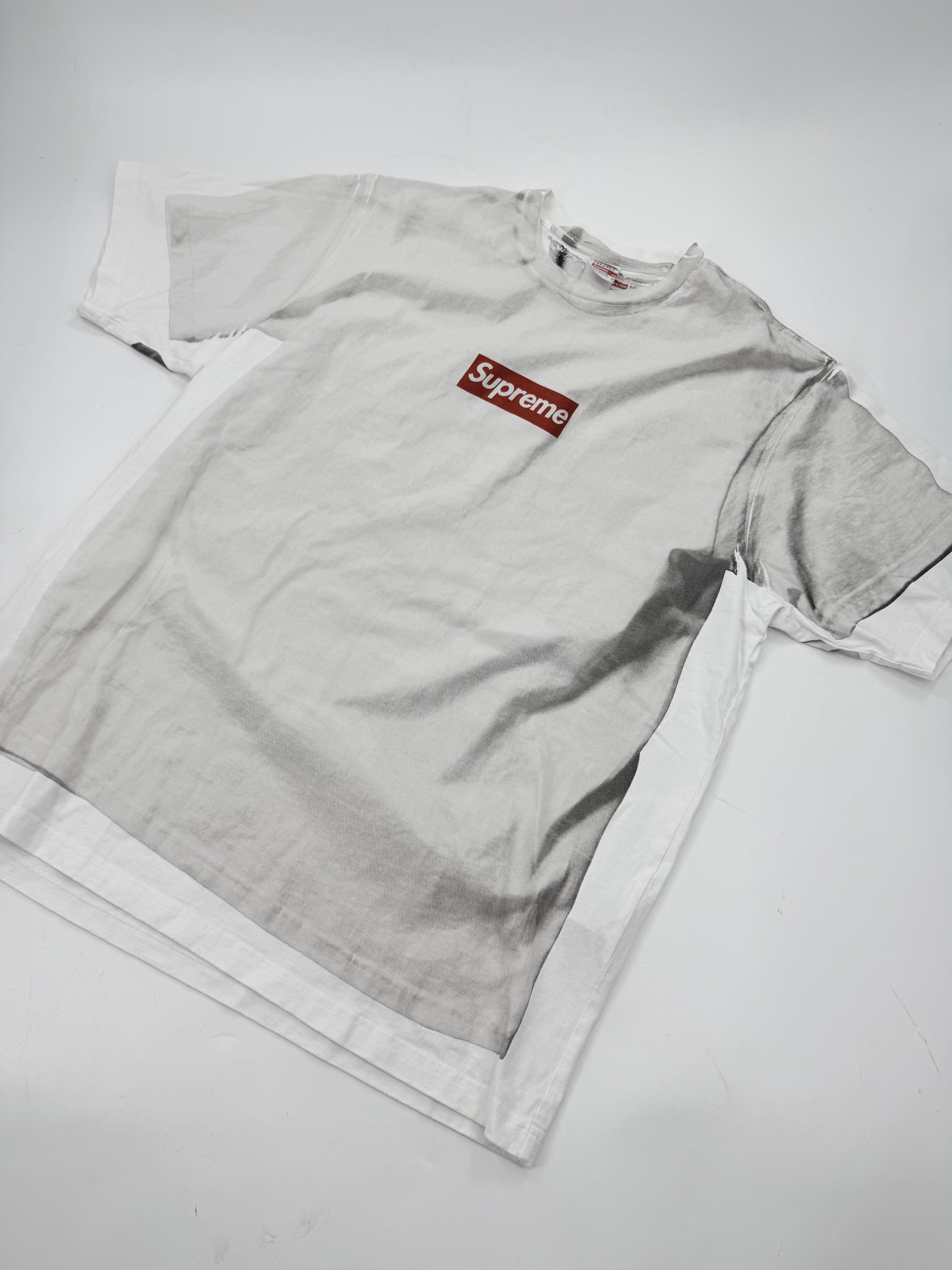 Supreme x MM6 Maison Margiela Box Logo Tee "White"