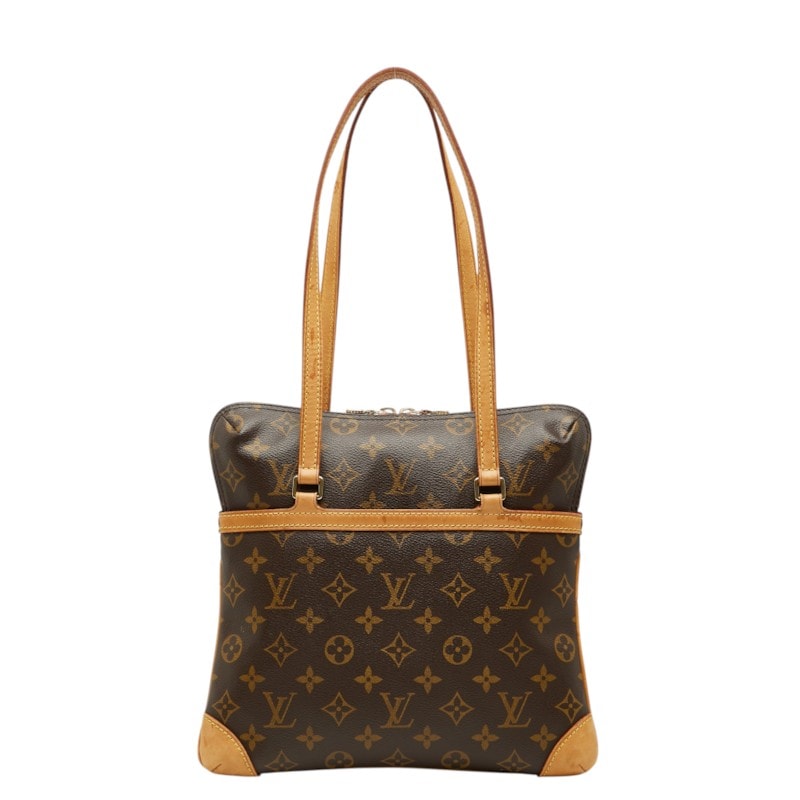 ルイ ヴィトン モノグラム クーサンGM トートバッグ ショルダーバッグ M51141 ブラウン PVC レザー レディース LOUIS VUITTON 中古
