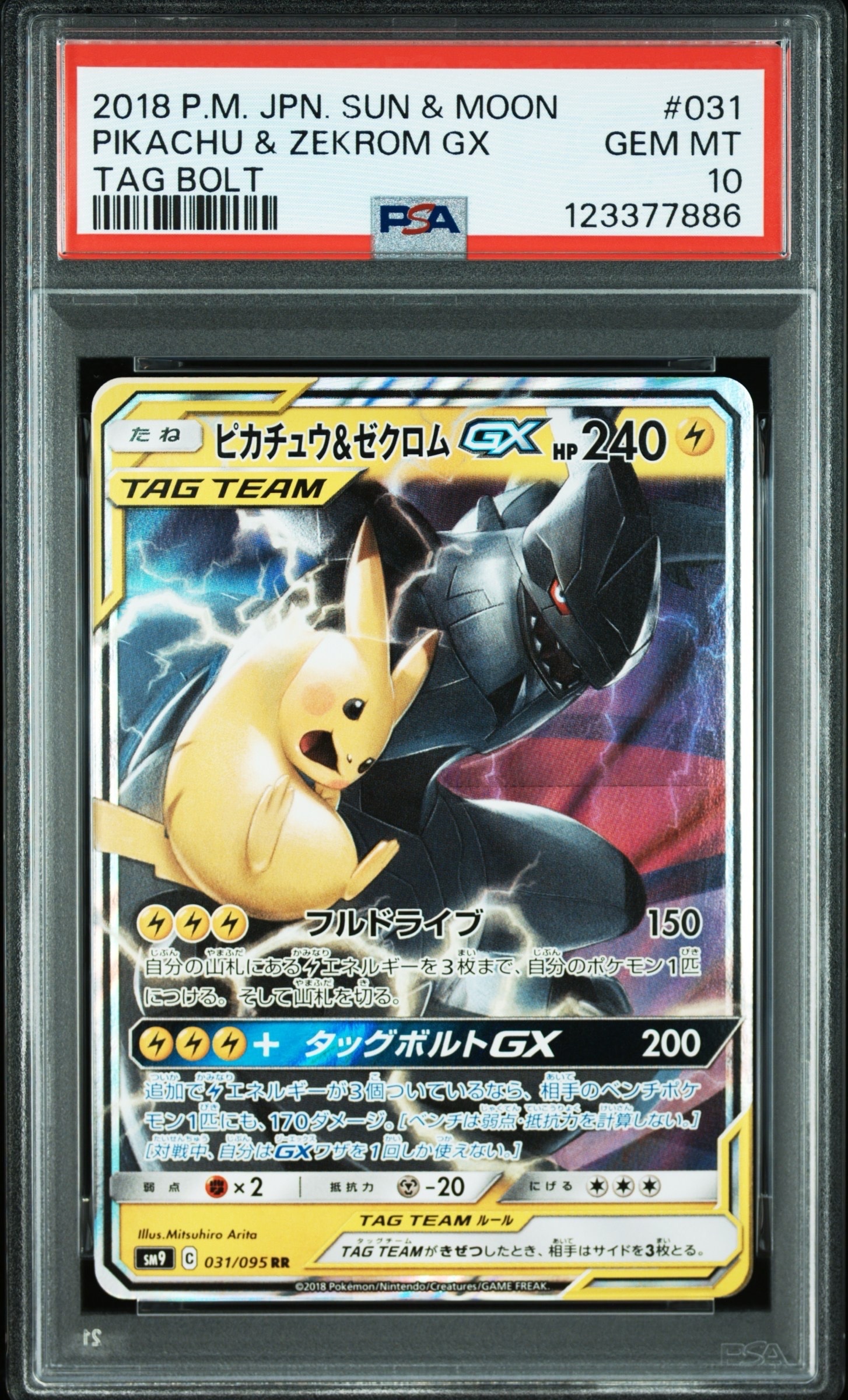 ピカチュウ&ゼクロムGX RR [SM9 031/095](拡張パック「タッグボルト