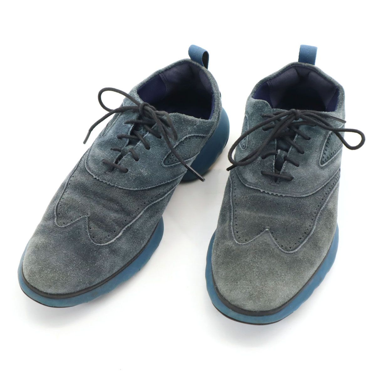 COLE HAAN ゼログランド ウィング オックスフォード スエード レザーシューズ
