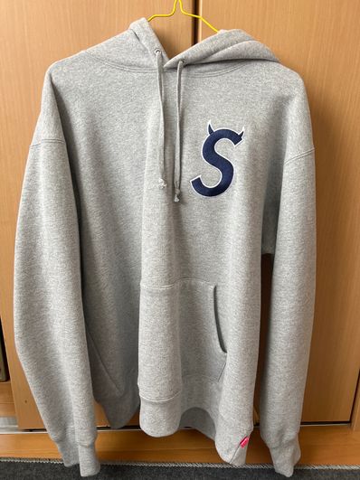 Supreme S Logo Hooded Sweatshirt "Heather Grey" (22FW)