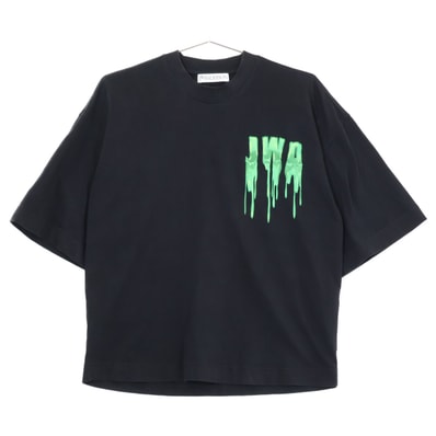 ジェイ ダブリュー アンダーソン JT0097PG0944993 ブラック スライムロゴ Tシャツ XXS