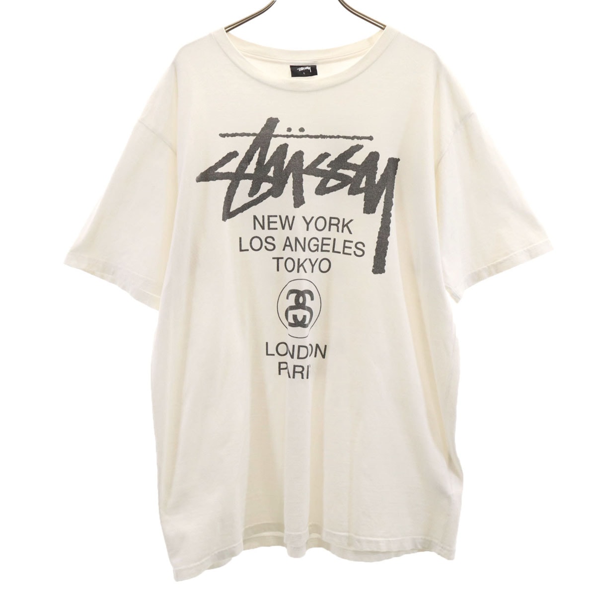STUSSY ステューシー 半袖 Tシャツ L ホワイト