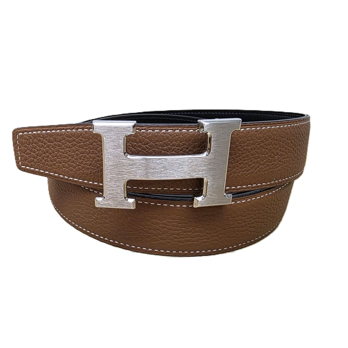 HERMES エルメス コンスタンス Hベルト リバーシブル カーフ 100cm ベルト トゴ ボックスカーフ ブラック ブラウン メンズ【中古】