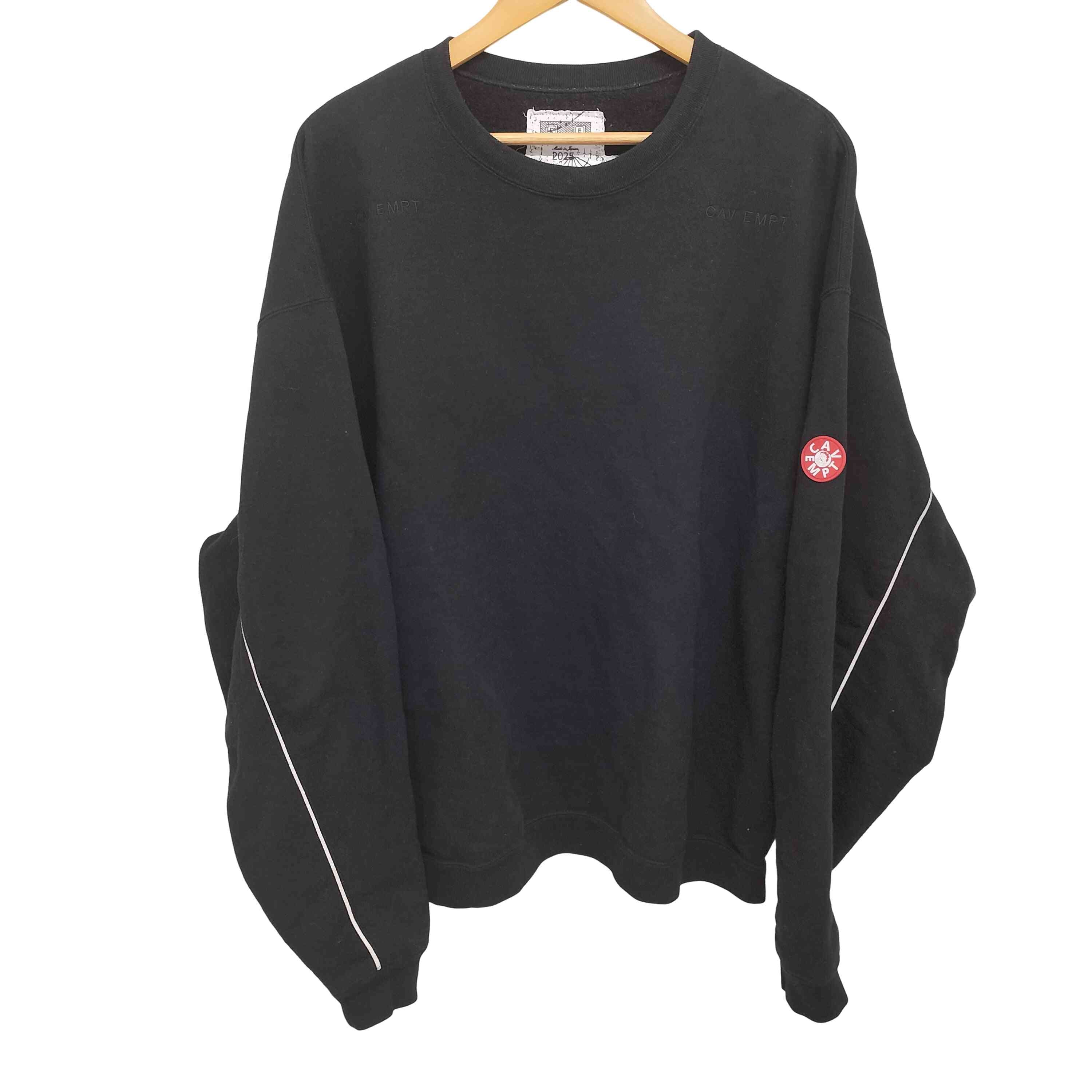 Solid Loose Crew Neck Black【1141408888308】