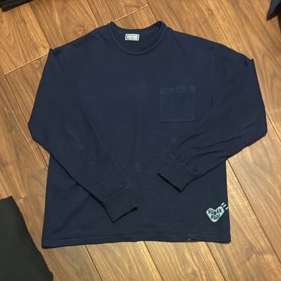 HUMAN MADE Indigo Dye L/S Shirt "Indigo"
