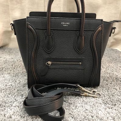 CELINE Nano Luggage Bag "Black"