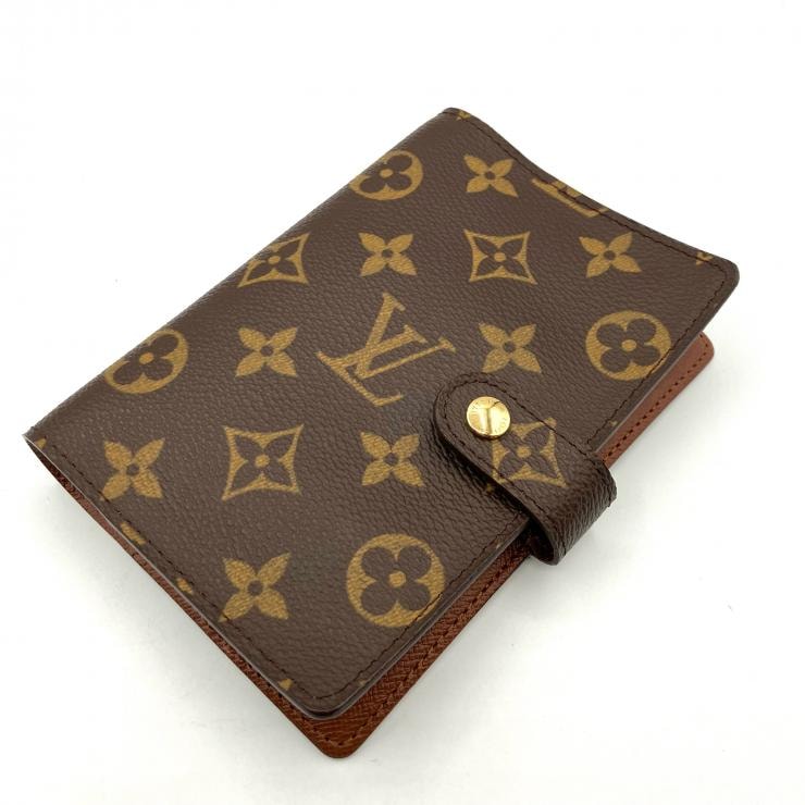 LOUIS VUITTON モノグラム R20005 アジェンダPM 手帳 ブラウン 鑑定済み 正規品 ルイ・ヴィトン