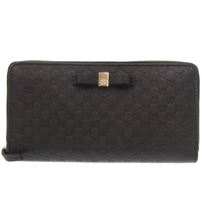 グッチ マイクログッチシマ リボン 388680 ラウンドファス