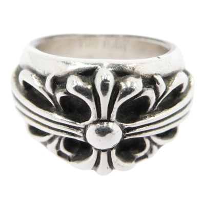 CHROME HEARTS クロムハーツ(原本無) リング FLRL CRS フローラルクロス リング シルバー系 約10.5号【中古】