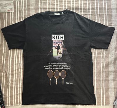 Kith x Wilson Stadium Vintage Tee "Black"