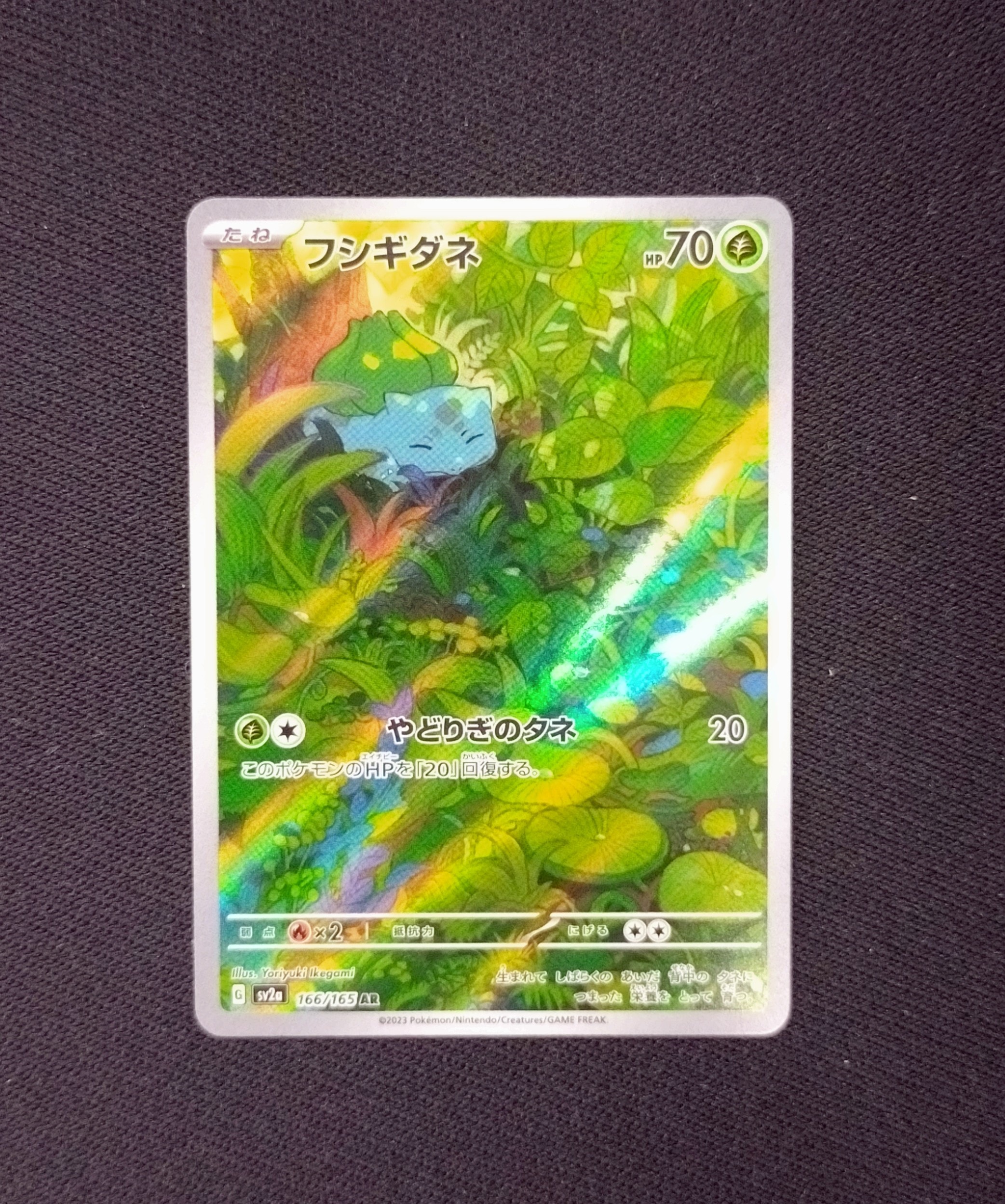 フシギダネ AR[SV2a 166/165](強化拡張パック「ポケモンカード151」)