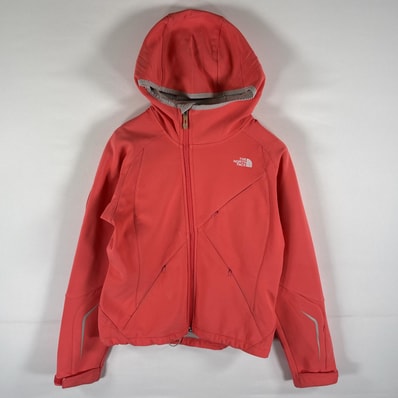 古着 ザ・ノースフェイス THE NORTH FACE シェルジャケット パーカー ナイロン アウトドア フルジップ ジャージ S ピンク レディース