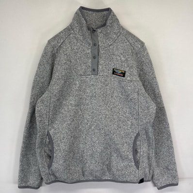 古着 エルエルビーン L.L.Bean フリーストレーナー ワンポイントロゴ スナップボタン プルオーバー S グレー系 レディース