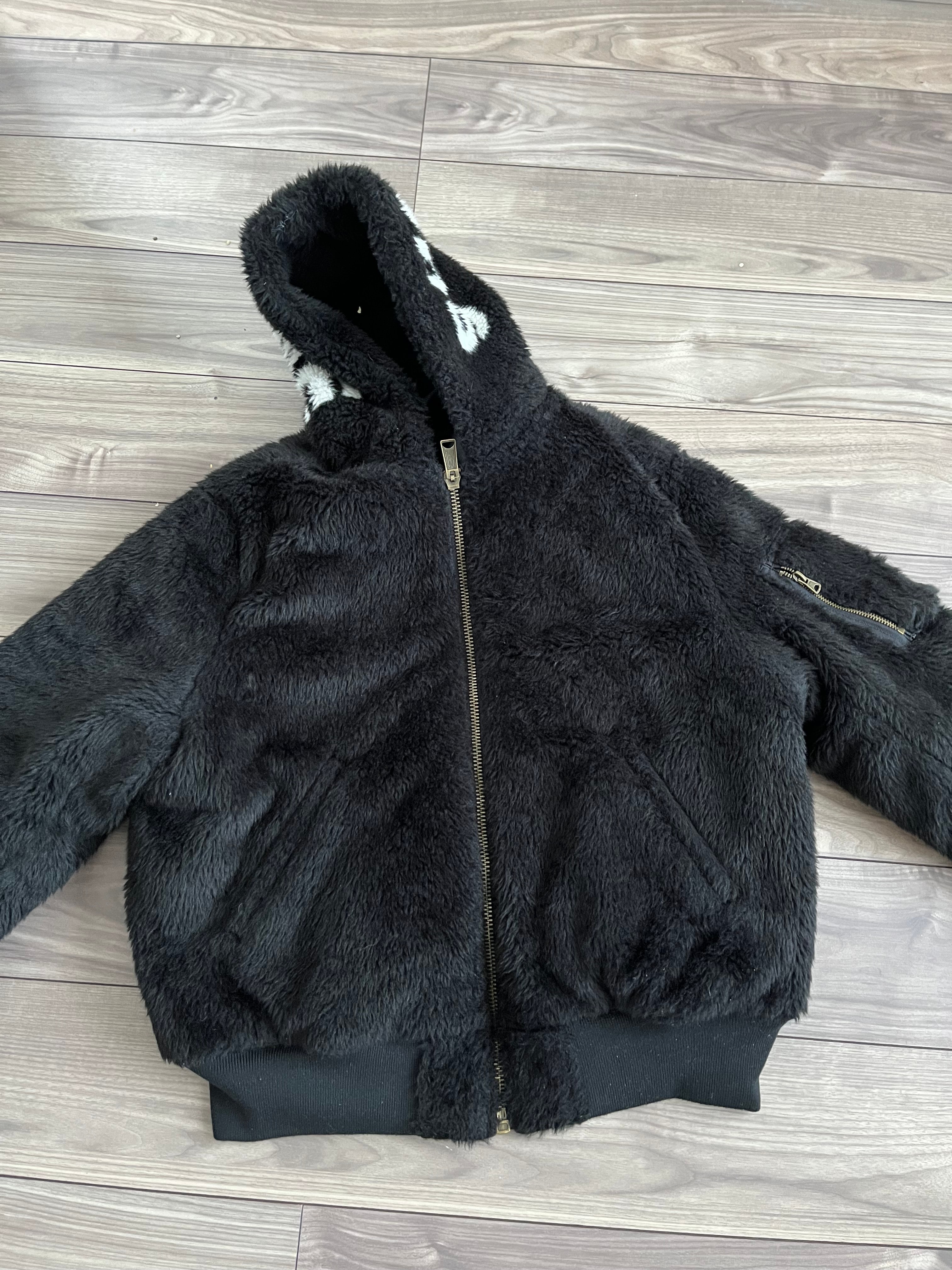 Supreme Faux Fur Reversible MA-1 "Black"