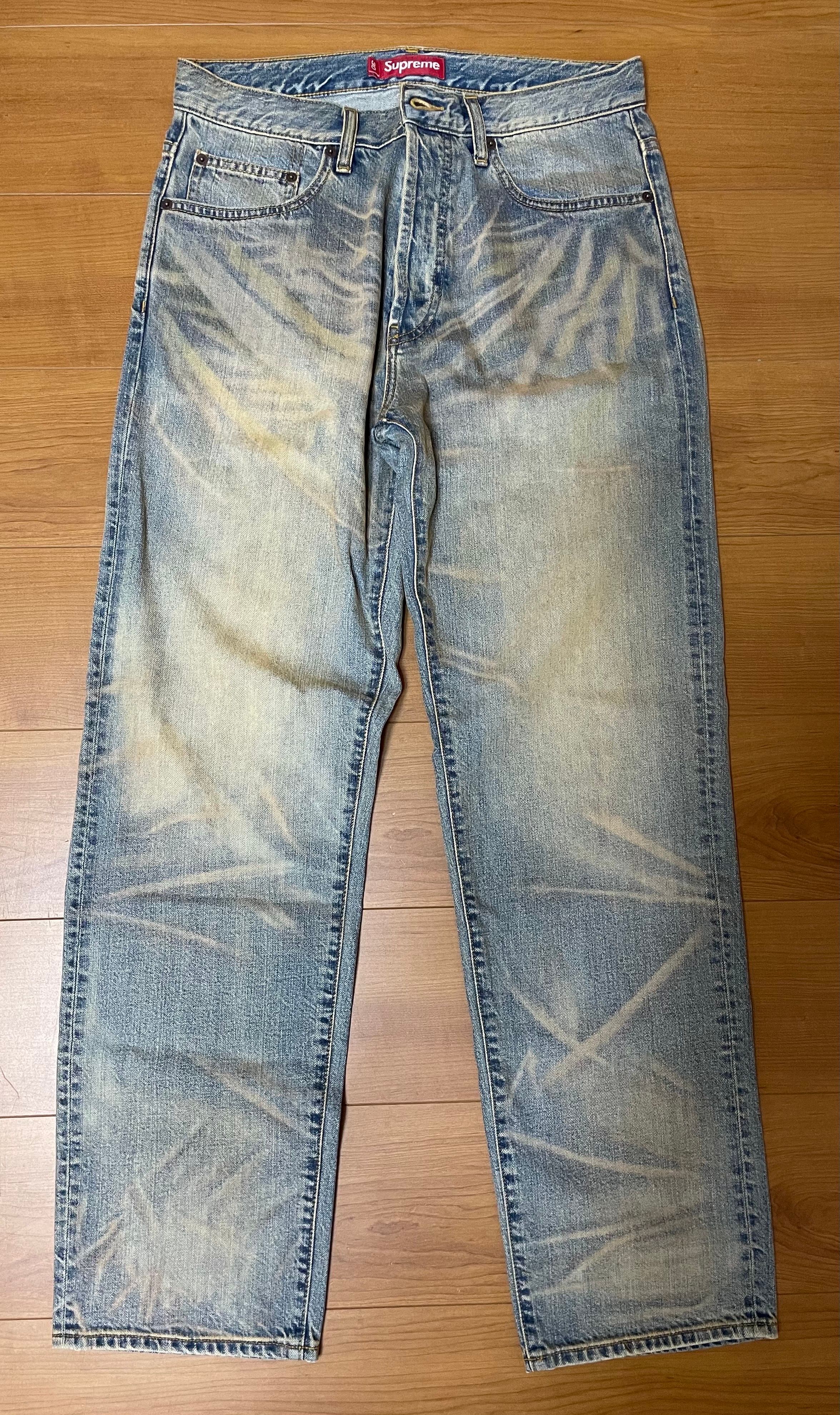 Supreme Regular Jean (25FW) "Dirty Indigo"