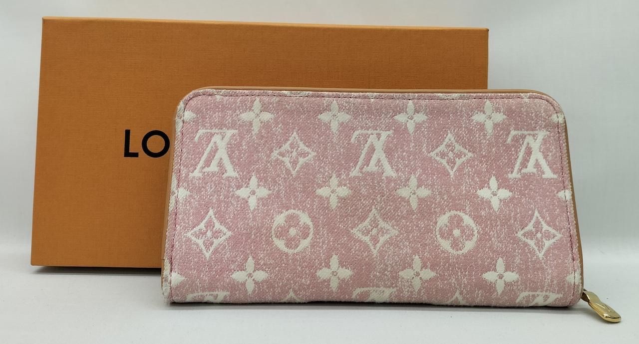 Louis Vuitton Zippy Wallet Monogram Jacquard Denim "Pink"