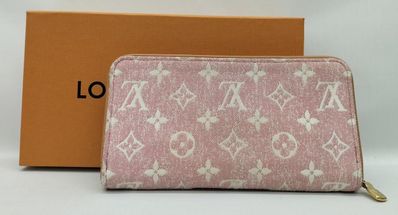 Louis Vuitton Zippy Wallet Monogram Jacquard Denim "Pink"