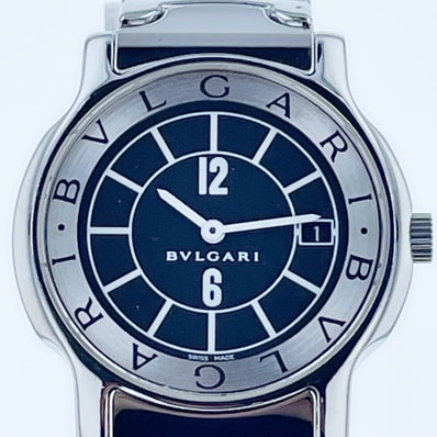 BVLGARI ブルガリ ソロテンポ 35mm 腕時計 ST35S ステンレス シルバー メンズ【中古】