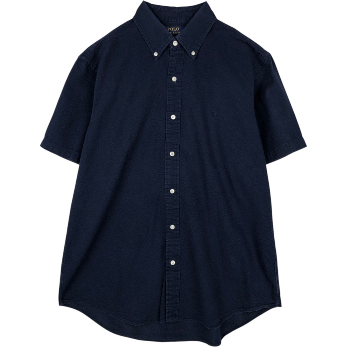 古着 Ralph Lauren POLO RALPH LAUREN CLASSIC FIT GUARANTEED TO WRINKLE 半袖 ボタンダウンシャツ メンズL相当/eaa674527