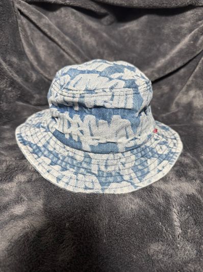 Supreme Fat Tip Jacquard Denim Crusher "Blue"
