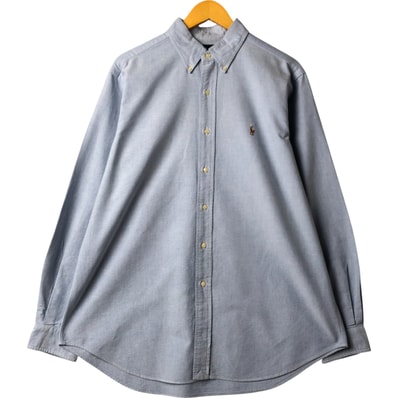 古着 ラルフローレン Ralph Lauren CLASSIC FIT クラシックフィット 長袖 ボタンダウンシャツ メンズL相当/eaa567224