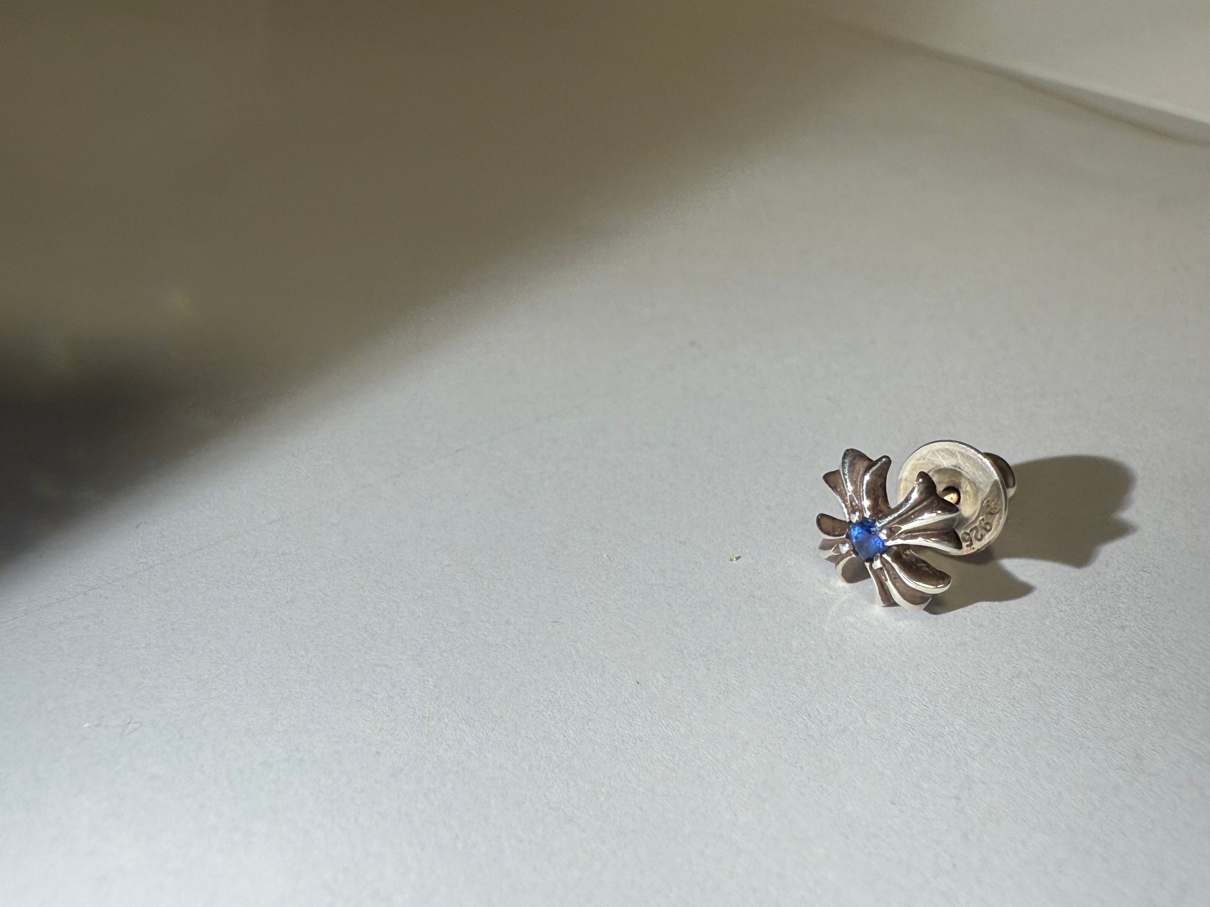 Chrome Hearts CH Plus Stud Earrings "Silver"