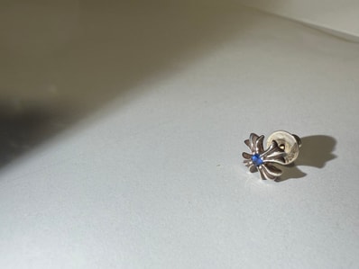 Chrome Hearts CH Plus Stud Earrings "Silver"