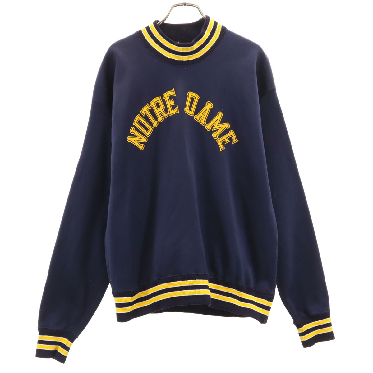 Champion products チャンピオンプロダクツ 60s 70s USA製 ヴィンテージ プロダクツタグ NOTRE DAME 長袖 トレーナー L ネイビー 裏起毛