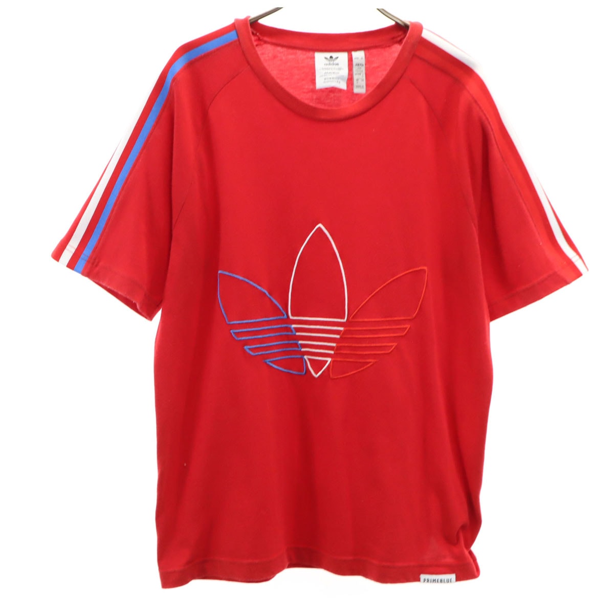 adidas Originals アディダスオリジナルス トレフォイルロゴ 半袖 Tシャツ M レッド