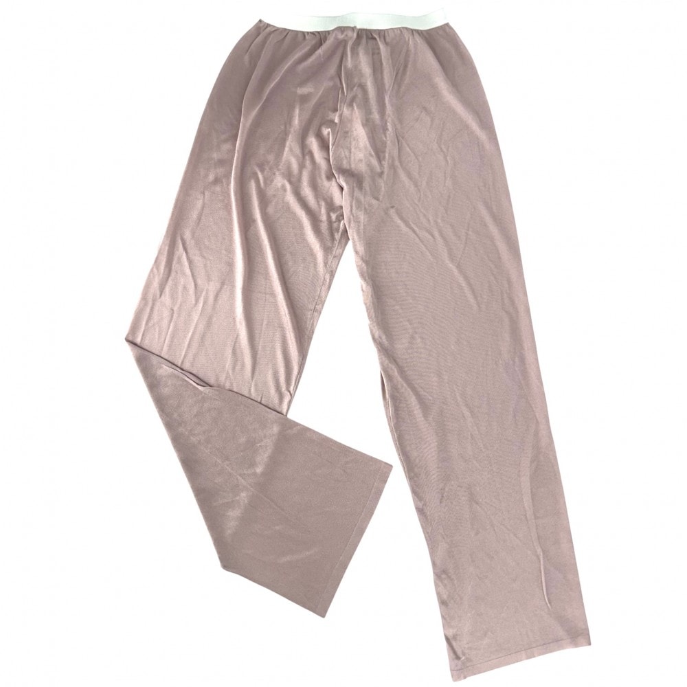 MAISON MARGIELA メゾンマルジェラ パンツ メゾンマルジェラ セミシアートラウザーパンツ ワイドパンツ ボトムス S S51KA0577 ピンク レーヨン レディース オールシーズン 美品【中古品】