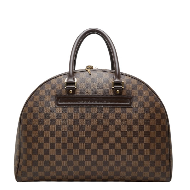 ルイ ヴィトン ダミエ ノリータ24 ボストンバッグ N41454 ブラウン PVC レザー レディース LOUIS VUITTON 中古