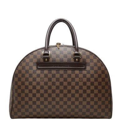 ルイ ヴィトン ダミエ ノリータ24 ボストンバッグ N41454 ブラウン PVC レザー レディース LOUIS VUITTON 中古