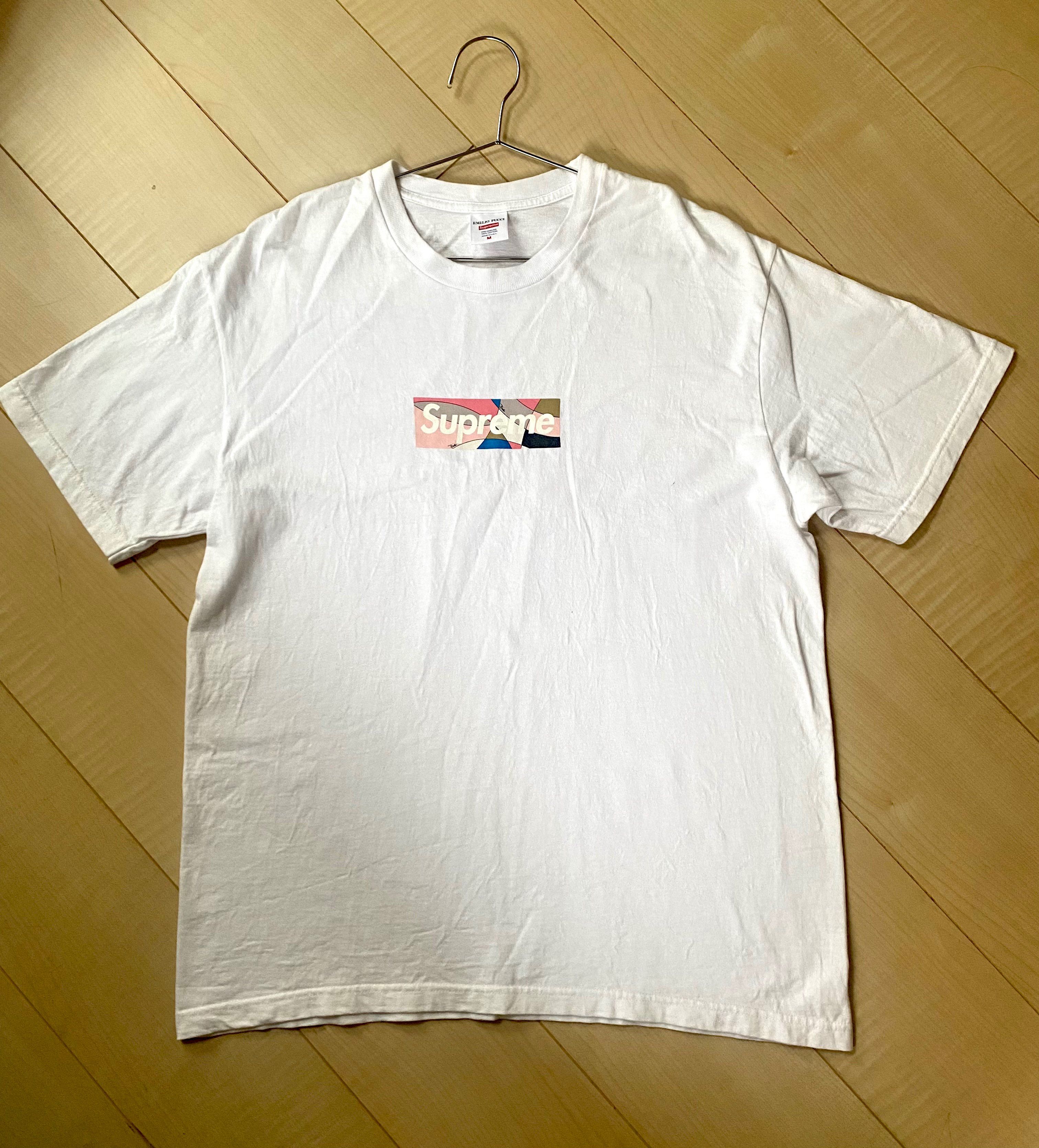 Supreme / Emilio Pucci® Box Logo Tee "White/Pink"