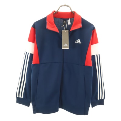 未使用 adidas アディダス ジップジャケット 160 ネイビー系