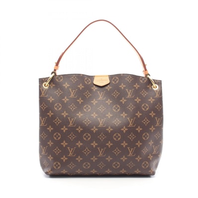 ルイ・ヴィトン LOUIS VUITTON グレースフルPM モノグラム ピヴォワンヌ ショルダーバッグ バッグ PVCコーティングキャンバス レザー レディース ブラウン系 / ピンク系 M43700 【中古】