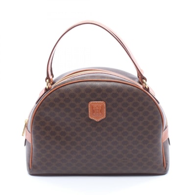 セリーヌ CELINE マカダム ハンドバッグ バッグ PVCコーティングキャンバス レザー レディース ブラウン系 【中古】