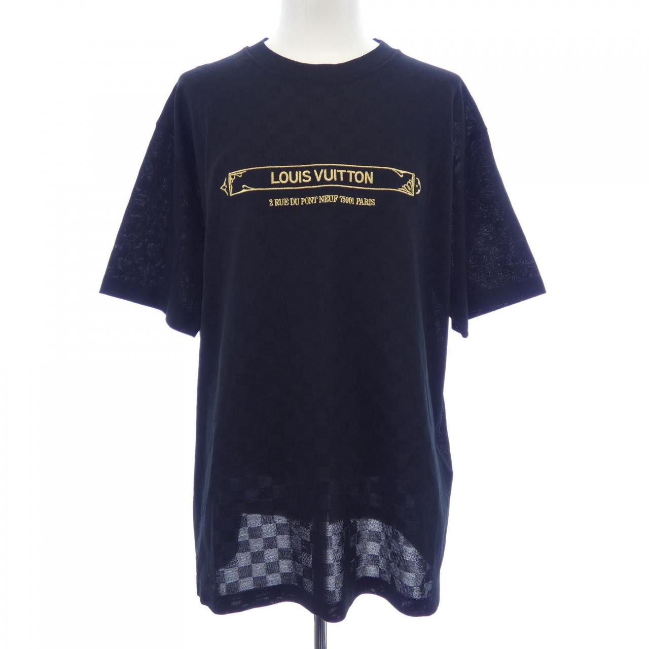 ルイヴィトン LOUIS VUITTON エンベリッシュドダミエピケTシャツ HTY10WJUV Tシャツ